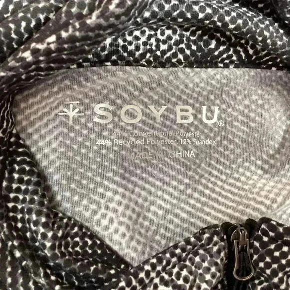 Soybu Pullover Women L Gray Half Zip Stretch Mesh Long Sleeve Running Yoga Top - Picture 8 of 8